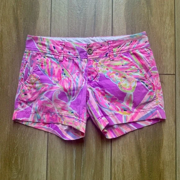 Lilly Pulitzer Callahan Short in Amethyst Sunseekers - Picture 3 of 8